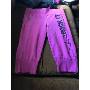 Abbey Dawn Pink Yoga Pants/capris Large